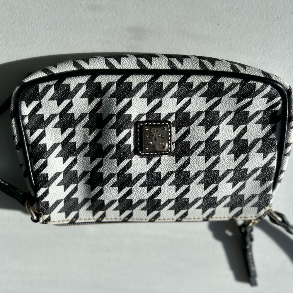 Dooney & Bourke Black and White Houndstooth Bag